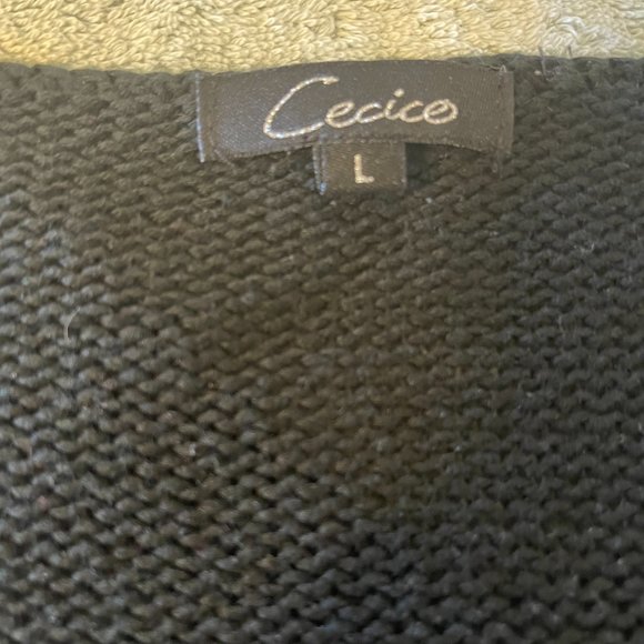 Cecico crochet sweater dress, sleeveless, size L - Picture 3 of 4